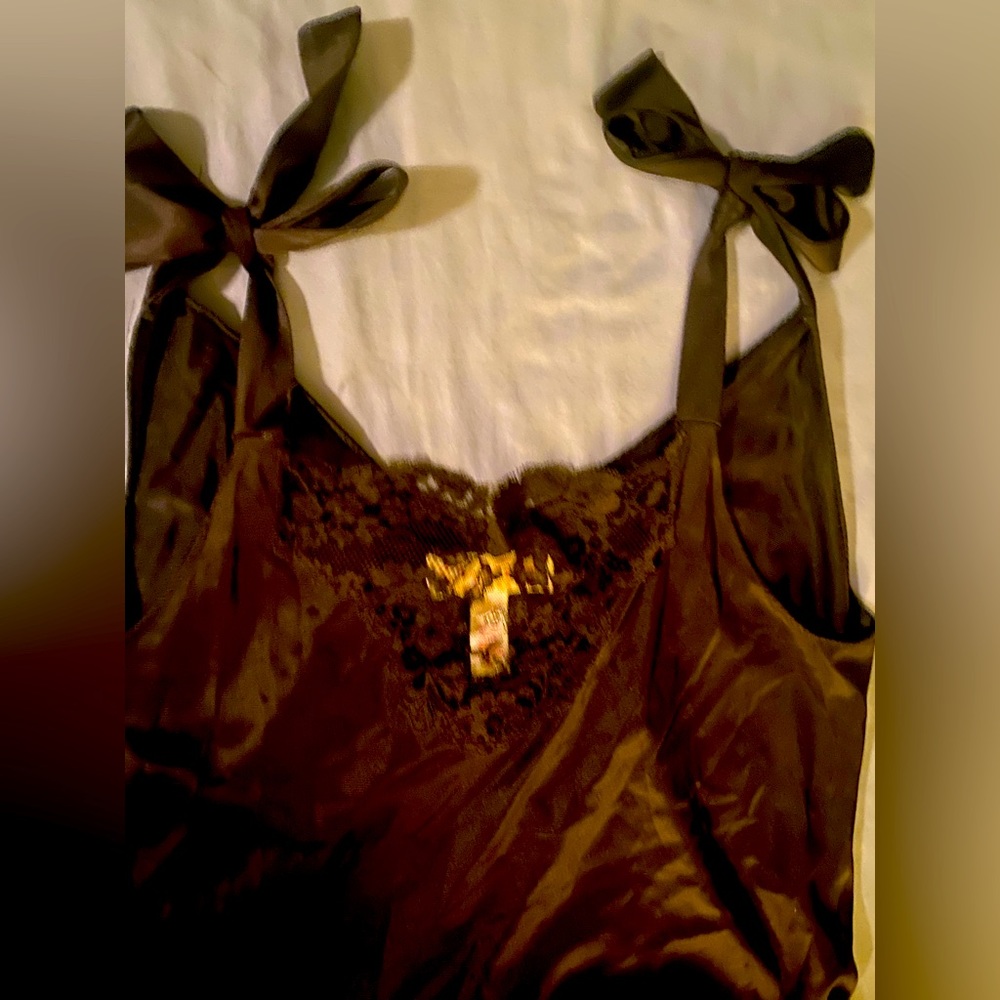Oscar de Renta Vintage black loungewear, lingerie